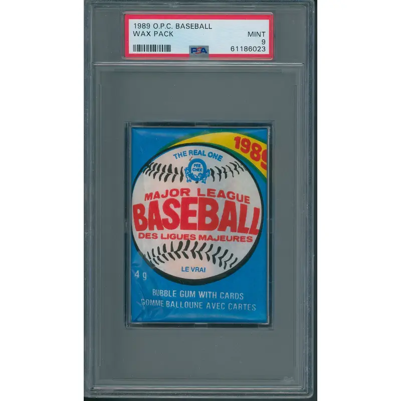 1989 OPC O-Pee-Chee Baseball Unopened Wax Pack PSA 9