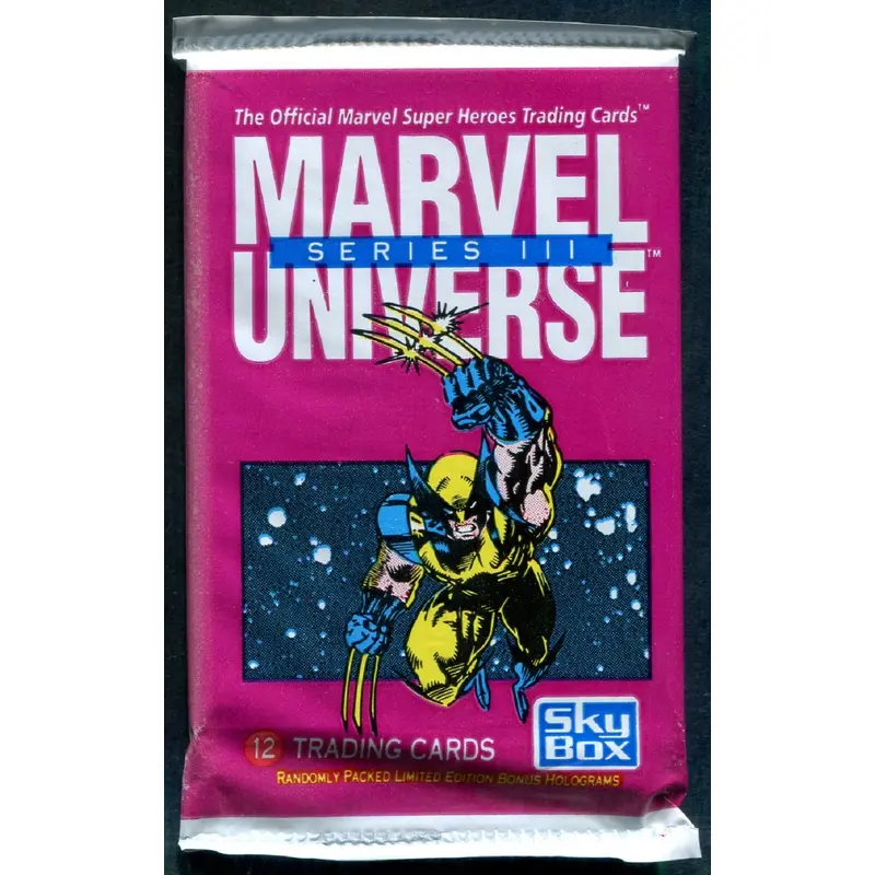 1992 Skybox Marvel Universe Unopened Series 3 Pack (12)