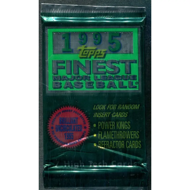 1995 Topps Finest Baseball Unopened Pack (7)