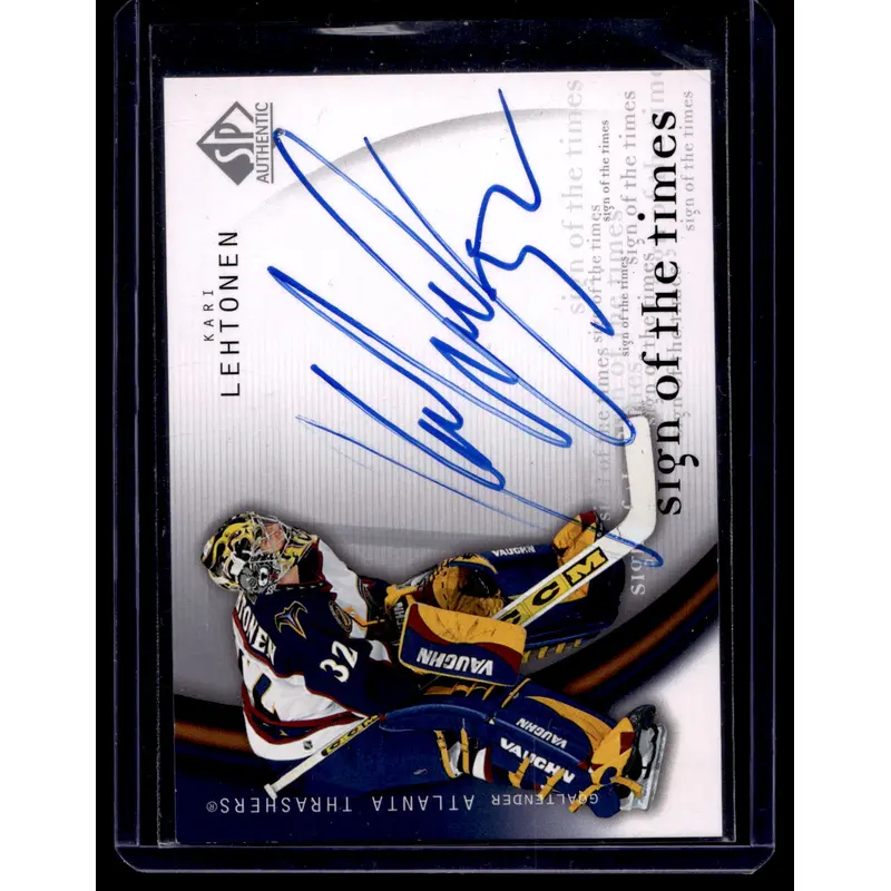 2005-06 Upper Deck SP Authentic - Sign of The Times - Kari Lehtonen #KL