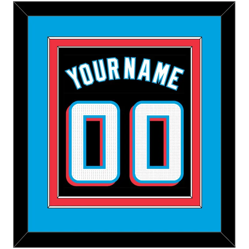 Miami Name & Number - Alternate Black - Double Mat 3