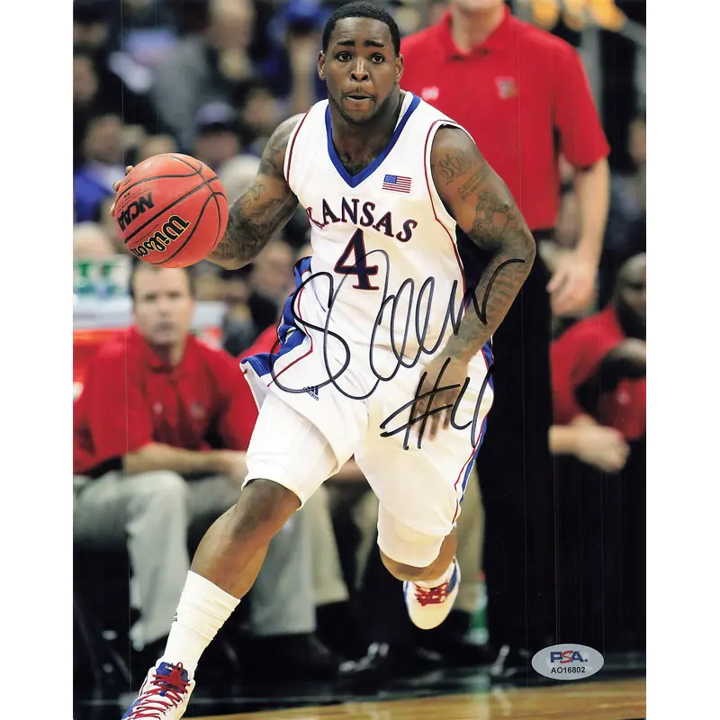 Sherron Collins signed 8x10 photo PSA/DNA Kansas Jayhawks Autographed