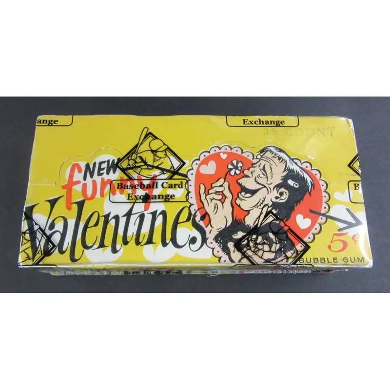 1960 Topps New Funny Valentines Unopened Wax Box (BBCE)