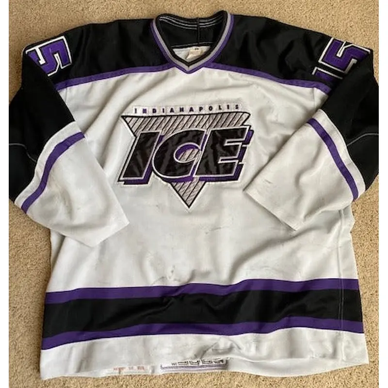 1995-96 Yuri Krivokhija Indianapolis Ice Game Worn Jersey
