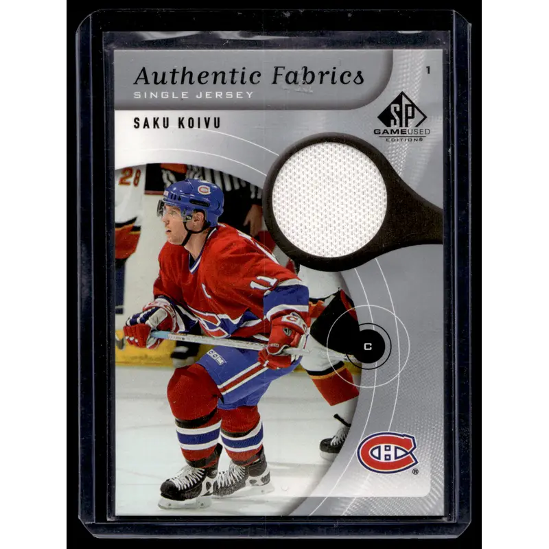 2005-06 Upper Deck SP Game Used Edition - Authentic Fabrics - Saku Koivu #AF-SK