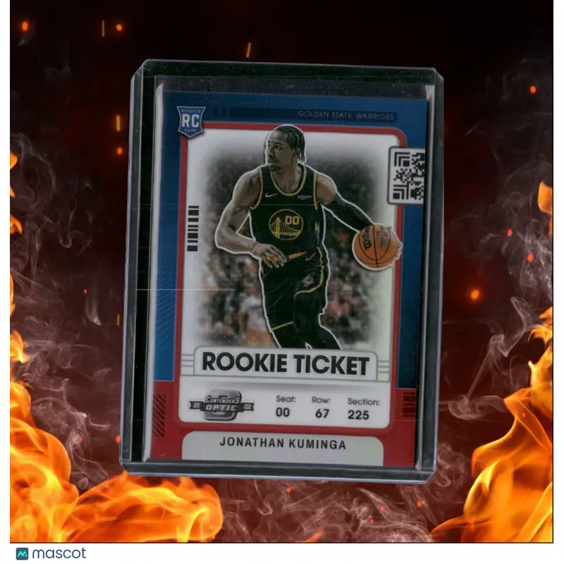 2021-22 Panini Contenders Optic Jonathan Kuminga Ticket Holo Prizm Rookie #19