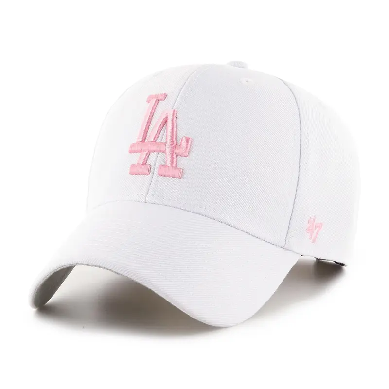 '47 - Los Angeles Dodgers MVP Adjustable Cap - Hvid/Pink