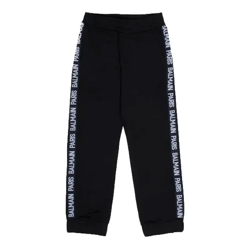 BALMAIN SWEATPANTS W/LOGO BLK BT6R50 930OR