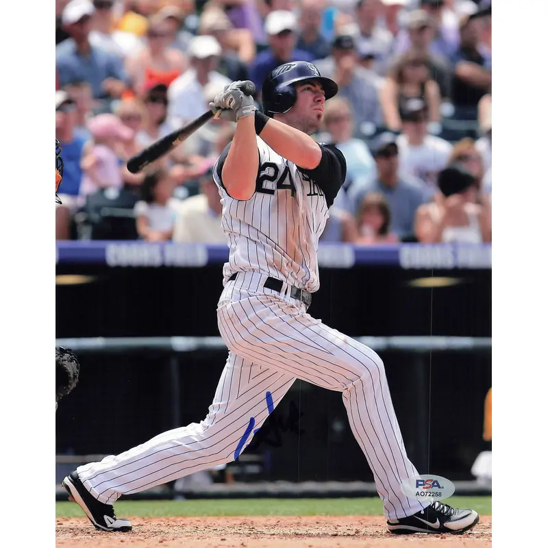 Ian Stewart Signed 8x10 photo PSA/DNA Colorado Rockies Autographed