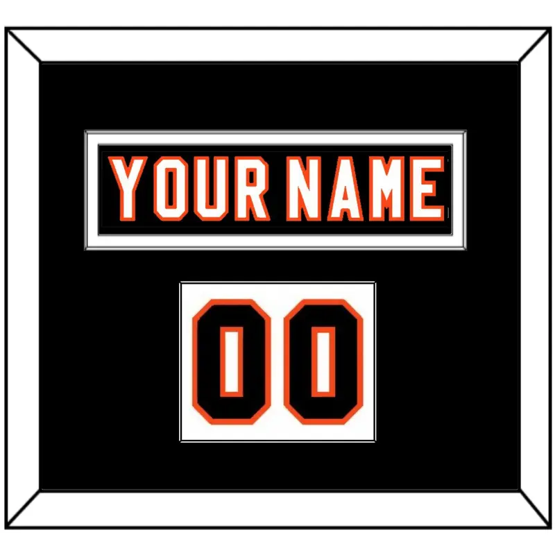 Philadelphia Nameplate & Number (Shoulder) - Home Black (2007-2010) - Single Mat 2