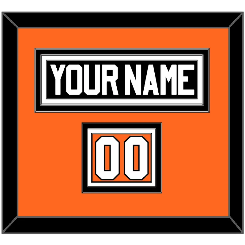 Philadelphia Nameplate & Number (Shoulder) - Road White (2010-2017) - Triple Mat 1