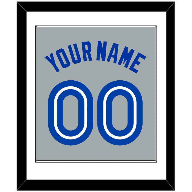 Toronto Name & Number - Road Gray (1989-1996) - Single Mat 1