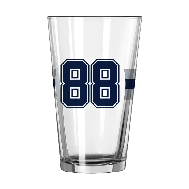 Dallas Cowboys Ceedee Lamb 16oz Stripe Pint Glass