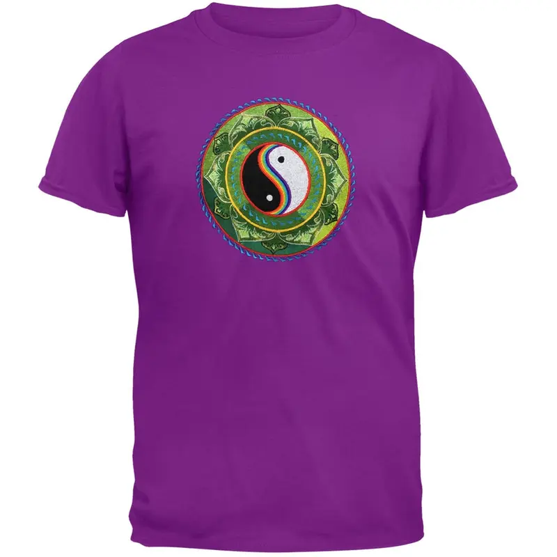 Embroidered Yin & Yang T-Shirt