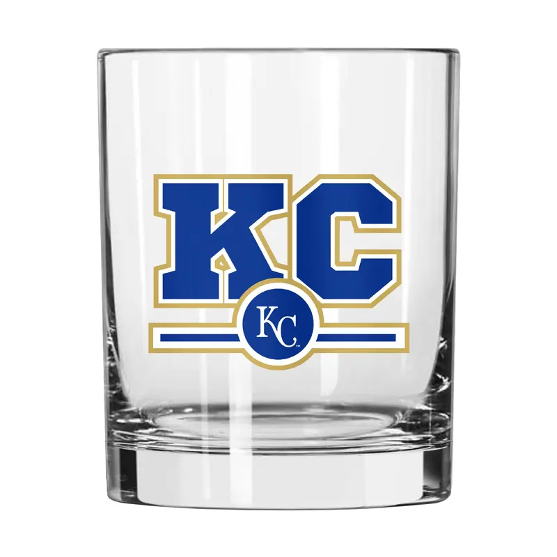 Kansas City Royals 14oz Letterman Rocks Glass