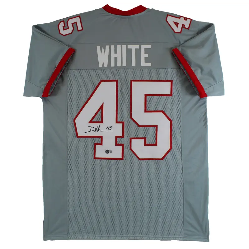 Devin White Authentic Signed Grey Pro Style Jersey Autographed BAS Witnessed