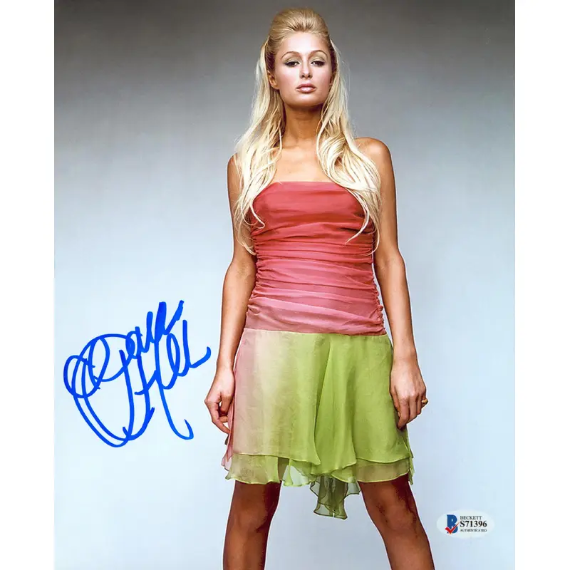Paris Hilton The Simple Life Authentic Signed 8x10 Photo Autographed BAS #S71396