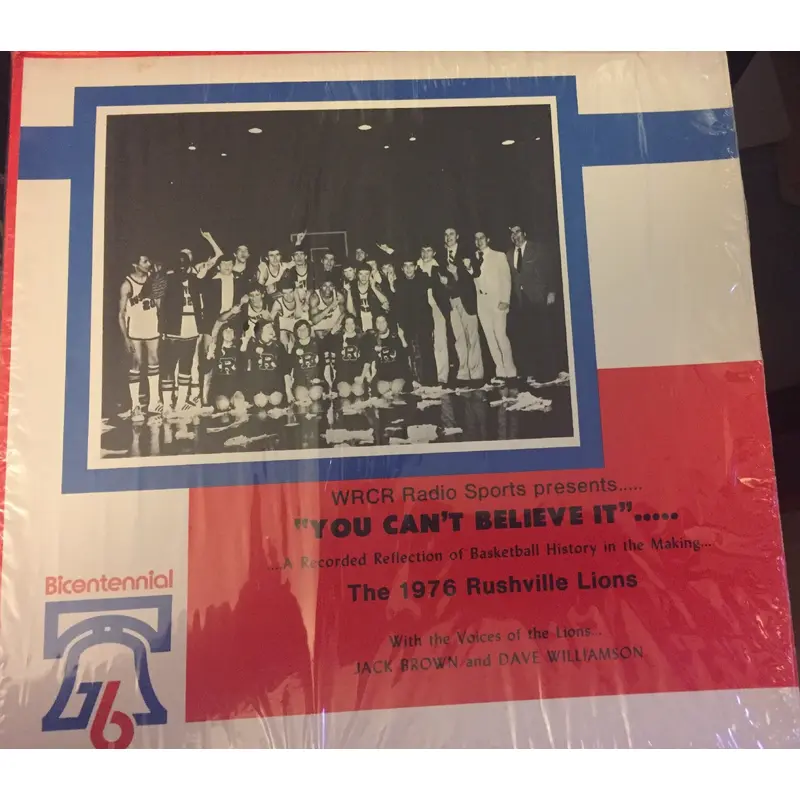 1976 Rushville, Indiana High School Basketball 33 1/3 LP Album