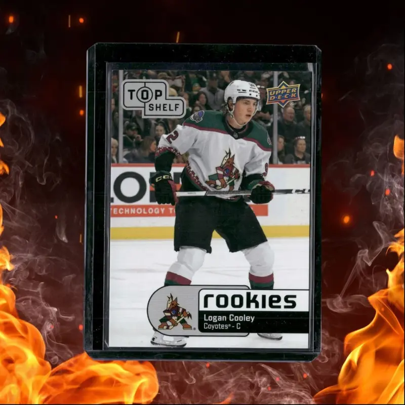 2024-25 Upper Deck The National Logan Cooley Top Shelf (A) Rookie #TS-5