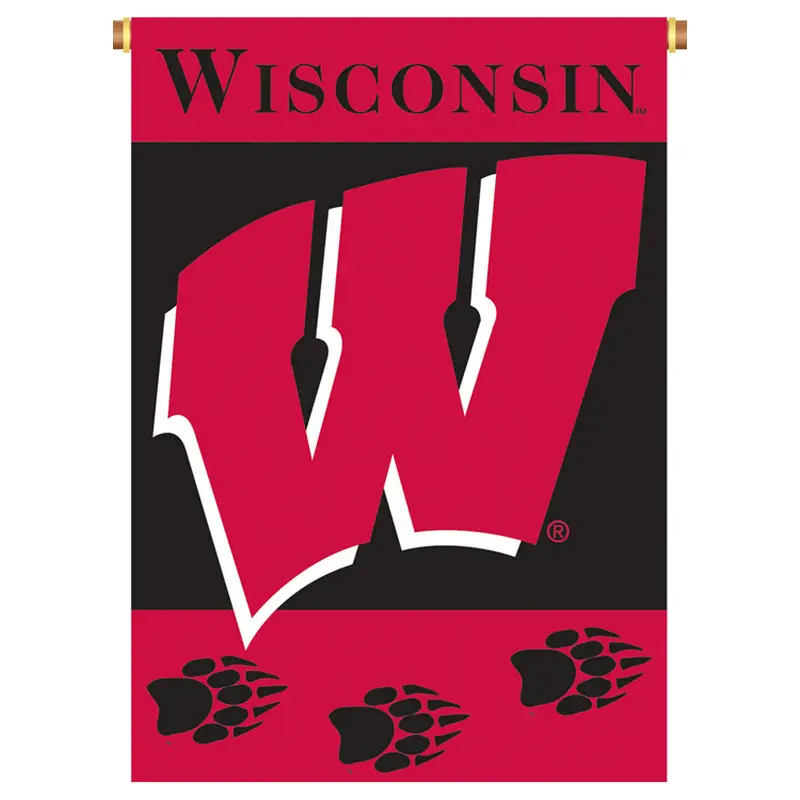 Wisconsin Badgers Official 28x40 NCAA Premium Team Banner - BSI Products