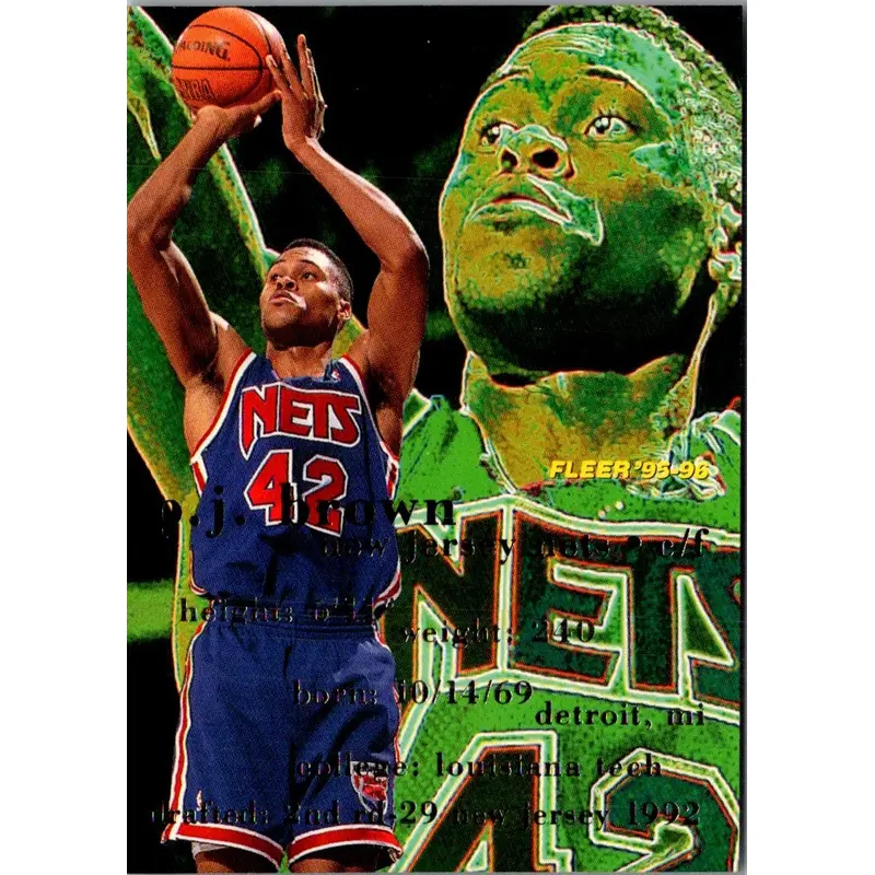 1995 Fleer European P.J. Brown #114