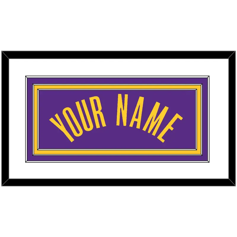 Los Angeles Name - Purple Statement - Triple Mat 1
