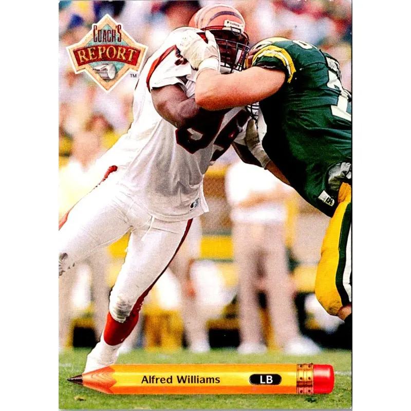 1992 Upper Deck Coach's Report Alfred Williams #CR3