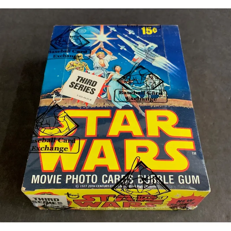 1977 Topps Star Wars Unopened Series 3 Wax Box (BBCE) (Series 2 Display)