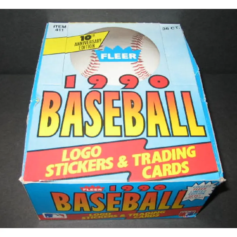 1990 Fleer Baseball Unopened Wax Box
