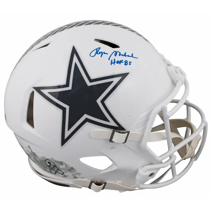 Cowboys Roger Staubach "HOF 85" Signed STS III F/S Speed Proline Helmet BAS Wit
