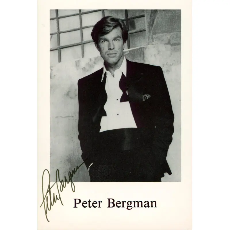 Peter Bergman The Young and the Restless Authentic Signed 4x6 Photo BAS #BM38097