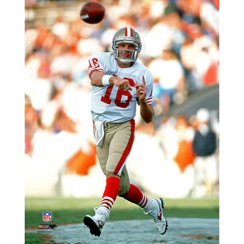 Joe Montana "Roll Out" (c.1985) San Francisco 49ers Premium Poster - Photofile Inc.