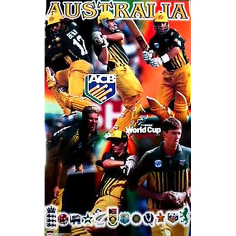 Team Australia, World Cup Cricket 1999 Poster - Starline Inc.