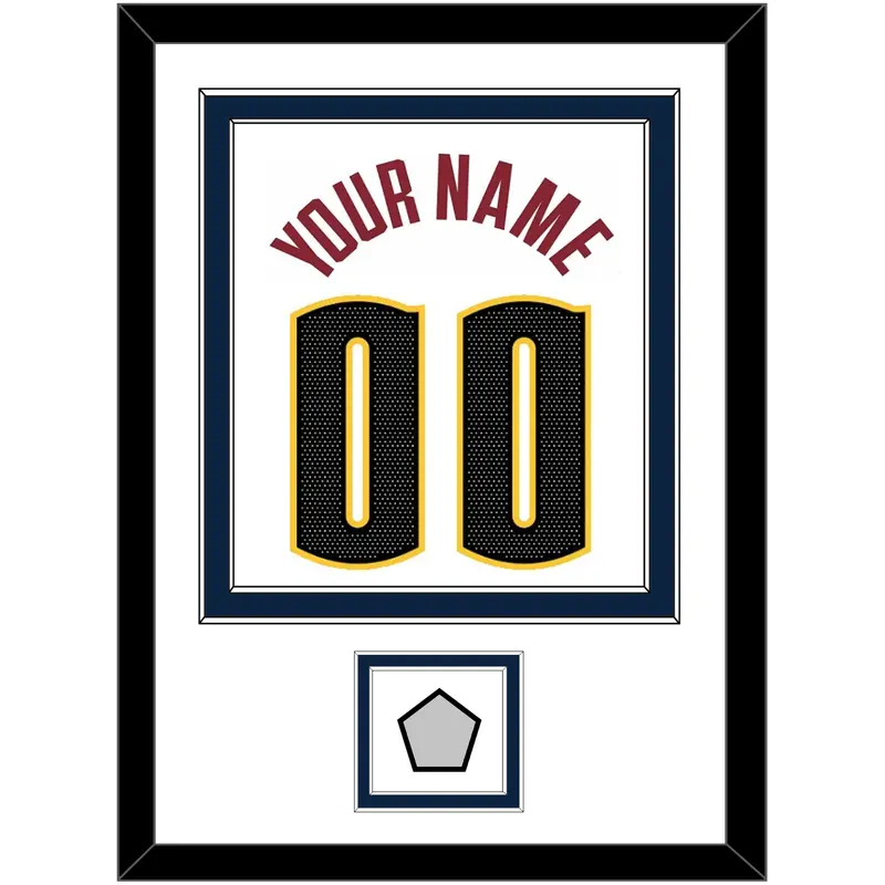 Denver Name & Number With Champions Patch - White Association - Double Mat 1