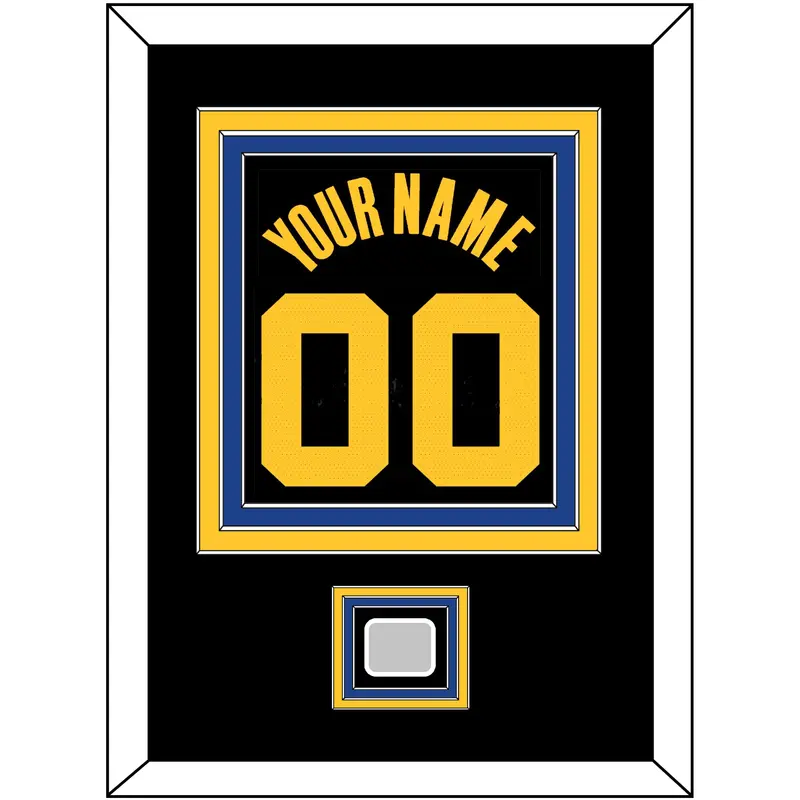 Golden State Name & Number With Champions Patch - Black City (2019-2022) - Triple Mat 2