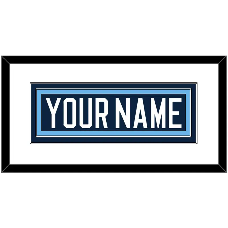 Maine Hockey Nameplate - Road Navy Blue (1994-2008) - Double Mat 1
