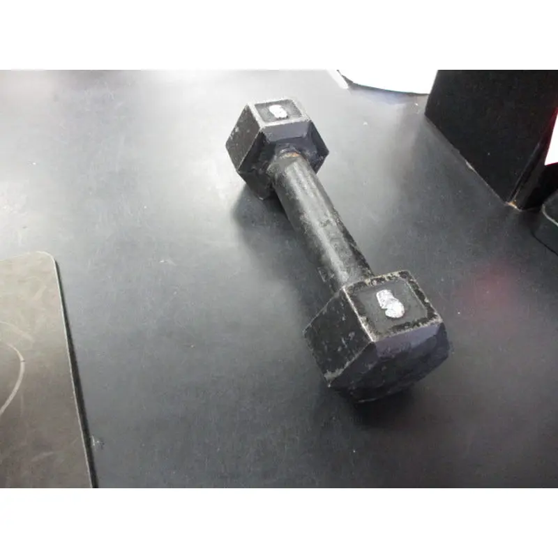 Used Cast Iron 5 LB Dumbbell