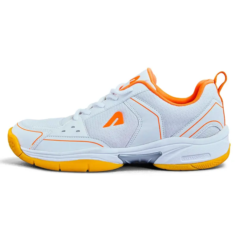 Archer Badminton Shoes - White/Orange Boldfit | Kibi Sports