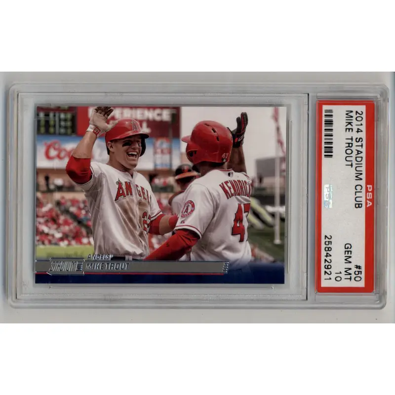 Mike Trout 2014 Stadium Club #50 PSA 10 Gem Mint