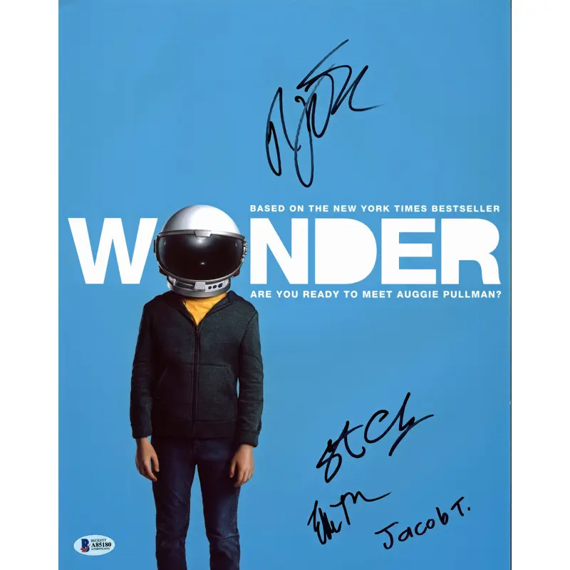 Wonder (Tremblay, McKinnon, +2 )Authentic Signed 11x14 Photo BAS #A85180