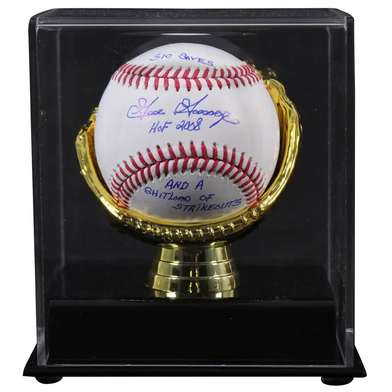 Yankees Goose Gossage "HOF, Svs, & K's" Signed Baseball W/ Case BAS Witnessed