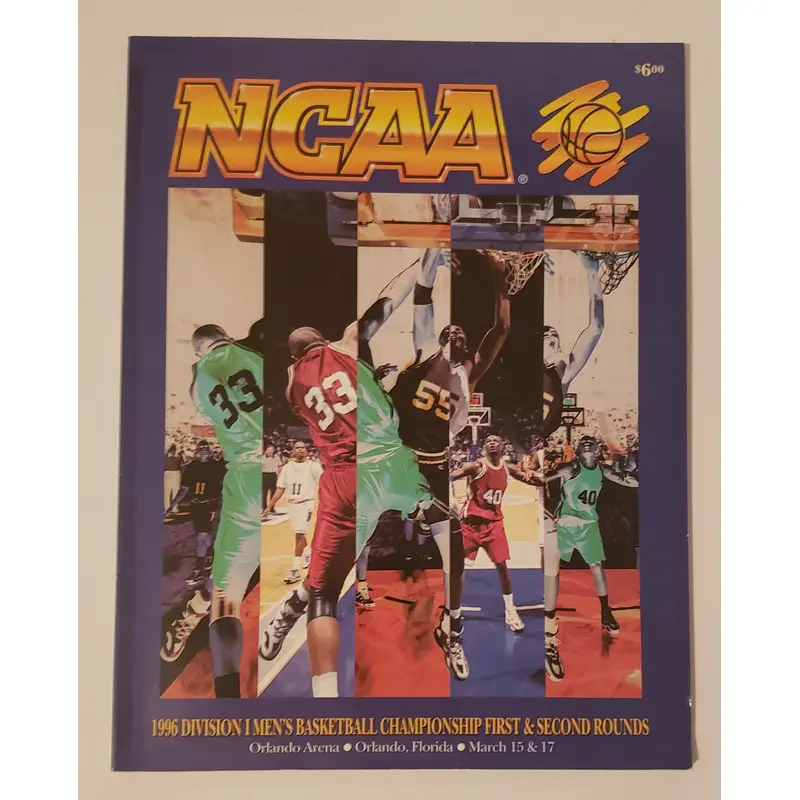 1996 NCAA Basketball Championship First and Second Rounds Program
