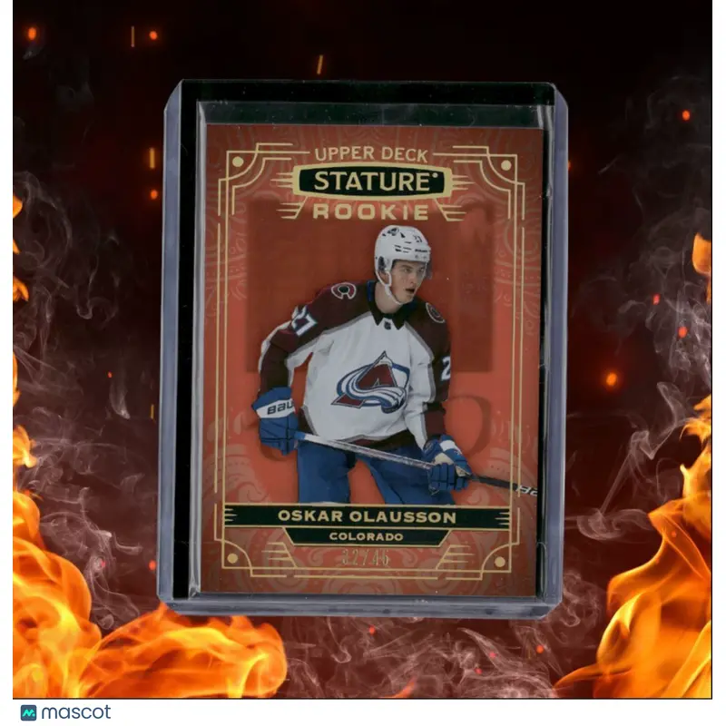 2022-23 Upper Deck Stature Oskar Olausson Orange Rookie 32/45 #129