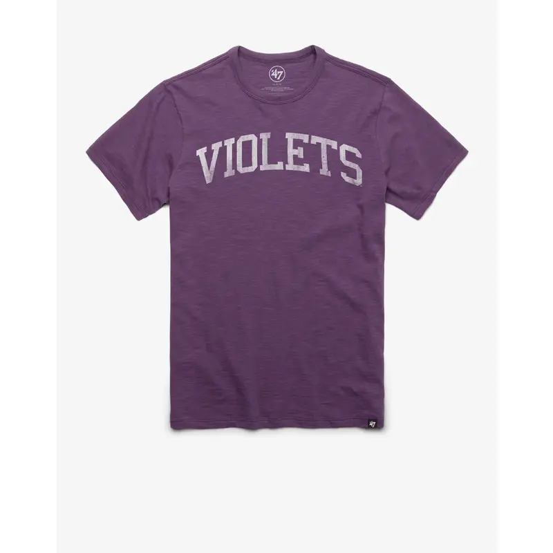 NEW YORK UNIVERSITY NYU VIOLETS CLASSIC BLOCK '47 SCRUM TEE
