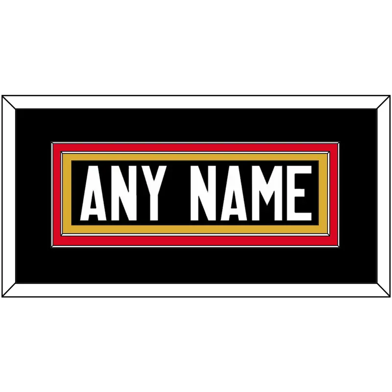 Canada Mens Hockey Nameplate - 2014 Olympics Alternate Black - Double Mat 4