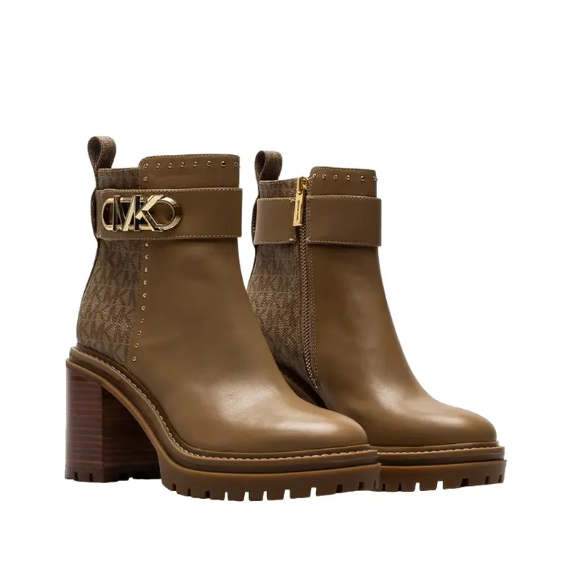 MICHAEL KORS WOMEN BOOTS PARKER LUG BOOTIE SIZES 6-8.5 40F2PKME8L HUSK