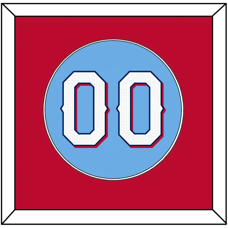 Texas Number - Alternate Powder Blue - Single Mat 3