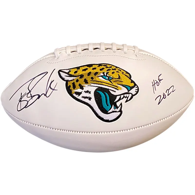 Tony Boselli Autographed Jacksonville Jaguars Logo Football w/ HOF 22