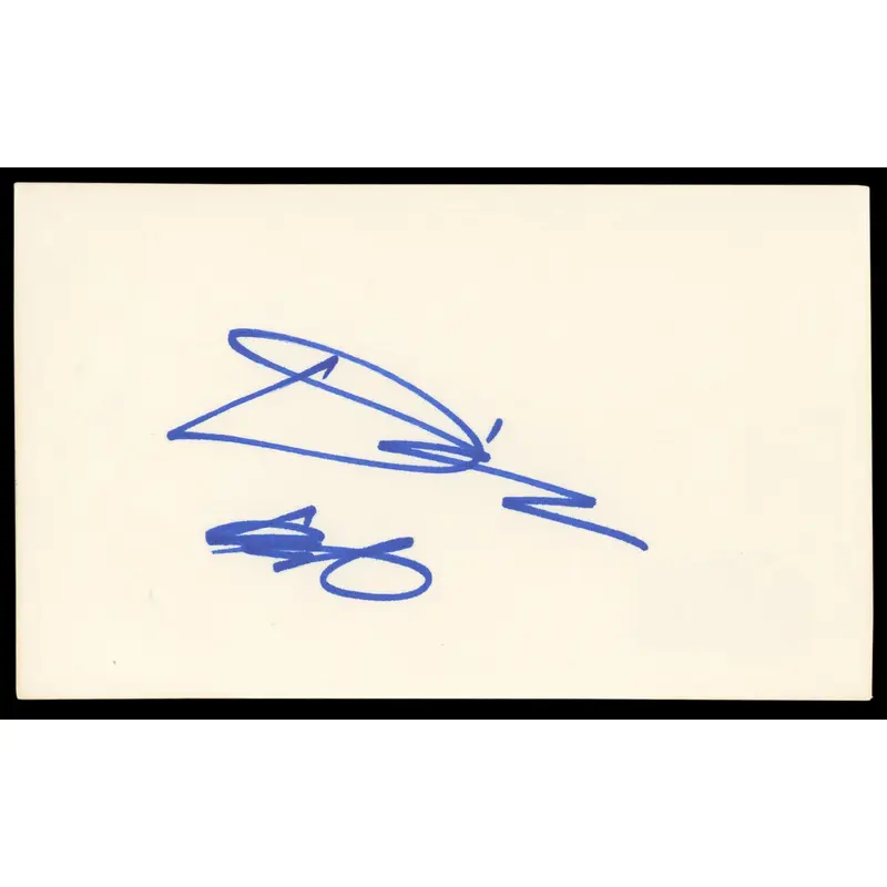 Diane Keaton Annie Hall Authentic Signed 3x5 Index Card Autographed BAS #BM56971