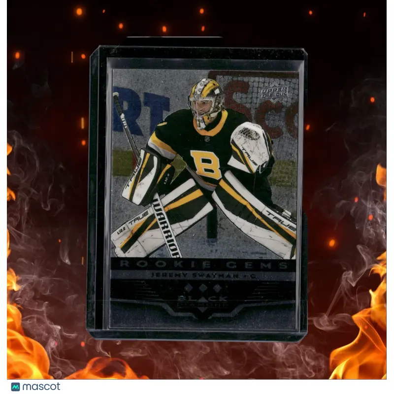 2021-22 Upper Deck Jeremy Swayman Retro Black Diamond 3-Star Rookie #BD-36